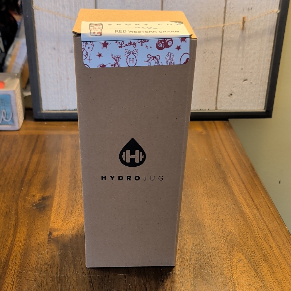 HydroJug 32 oz Sport - Red Western Charm - Never Opened